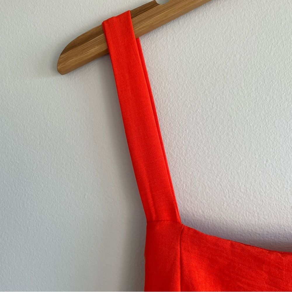 Lulus Always A Cutie Orange Tie-Back Mini Dress Size Small - Picture 7 of 14